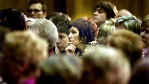 Audience at Aye Write event