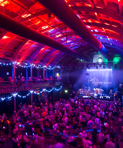 Large crowd at Old Fruitmarket music venue