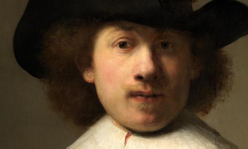 Rembrandt self portrait detail