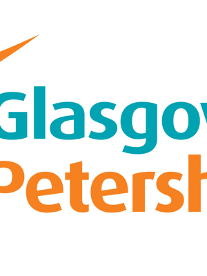 Glasgow Club Petershill Leisure Centre orange and blue logo