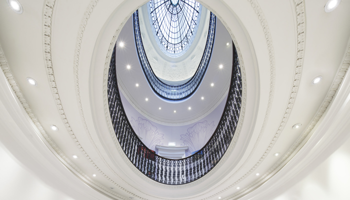 Elliptical staircase at GoMA.