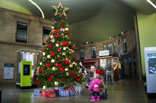 Christmas tree at Riverside museum
