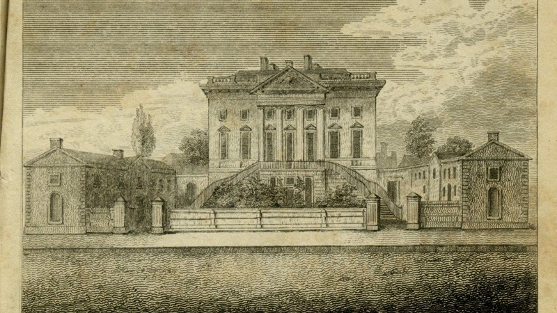 An image of the Royal Bank from Glasgow Delineated 1836 