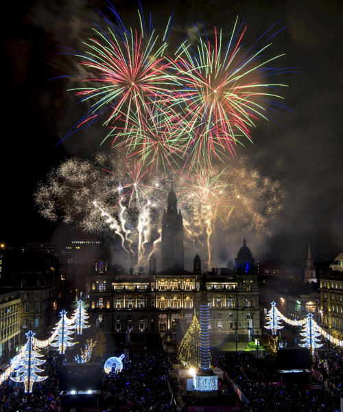 Christmas Lights at Glasgow George Square