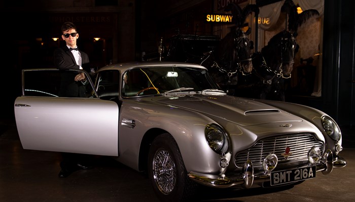 James Bond car on display at Riverside Museum