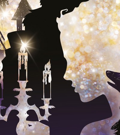 An illustration of Beauty and the Beast
