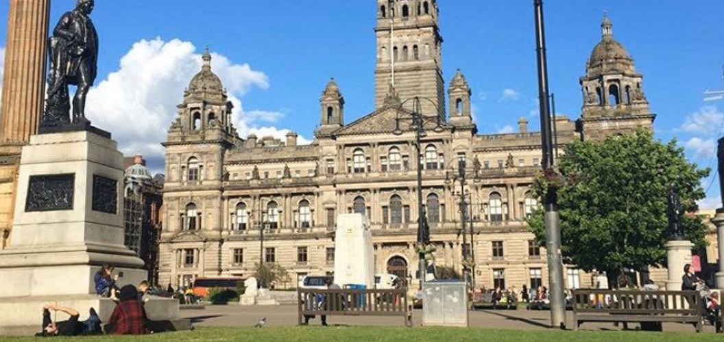 Paige Richards: Beautiful sunny day at George Square