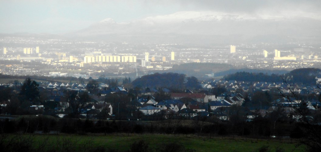 Richard Sutcliffe: View over Glasgow 9 Jan 2020