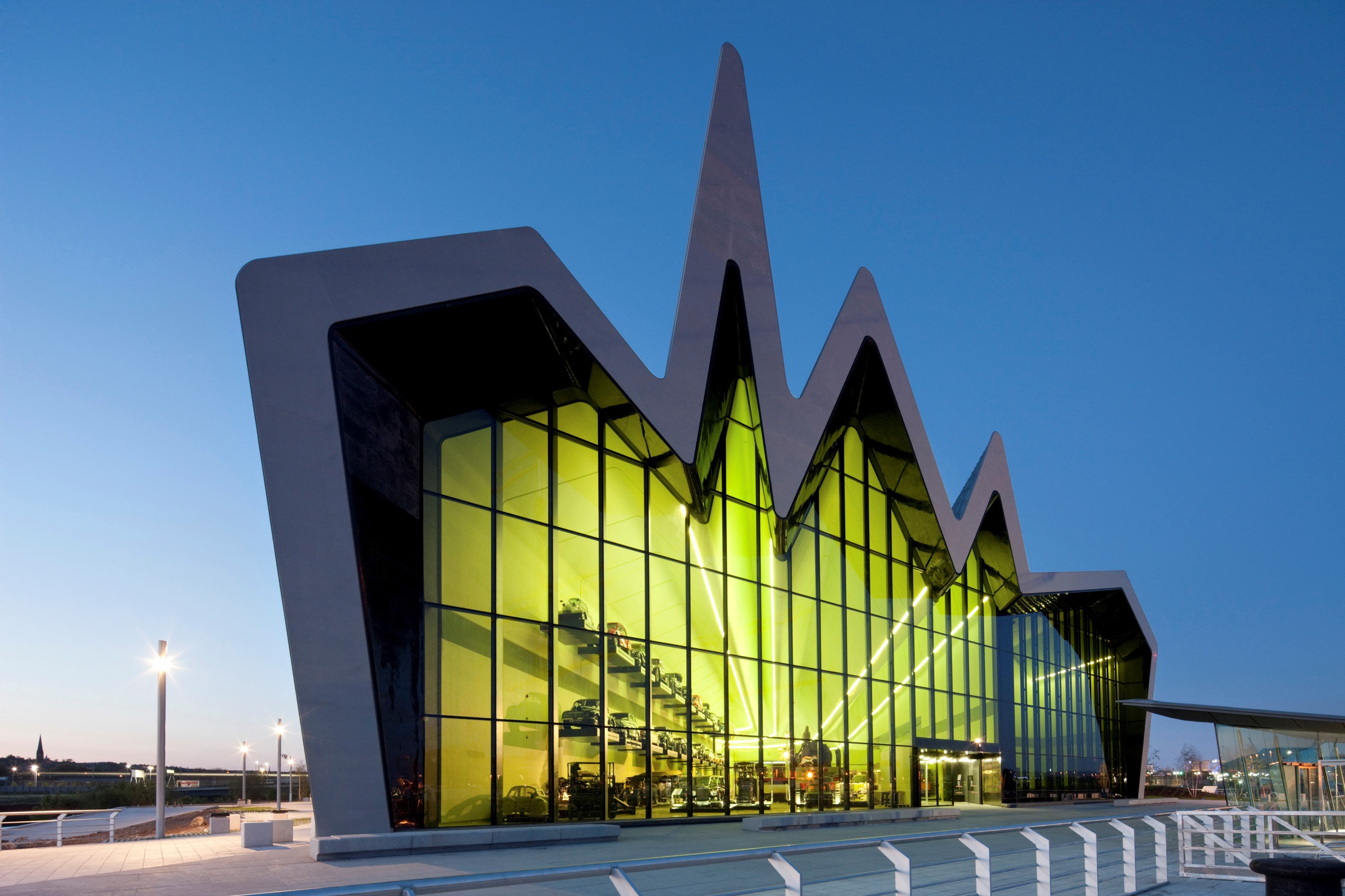 Front of Riverside Museum 