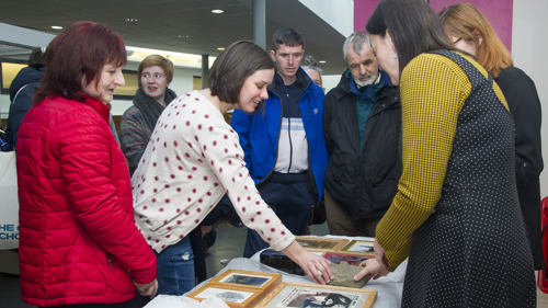 Photograph showing an Open Museum event in a community space.