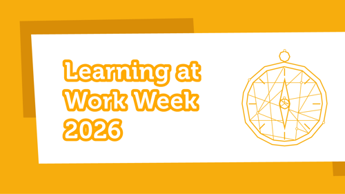 Learning at Work Week in orange text