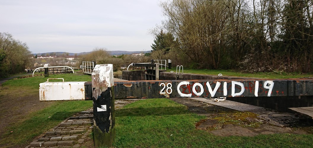 D. Morton: Covid graffiti on the canal
