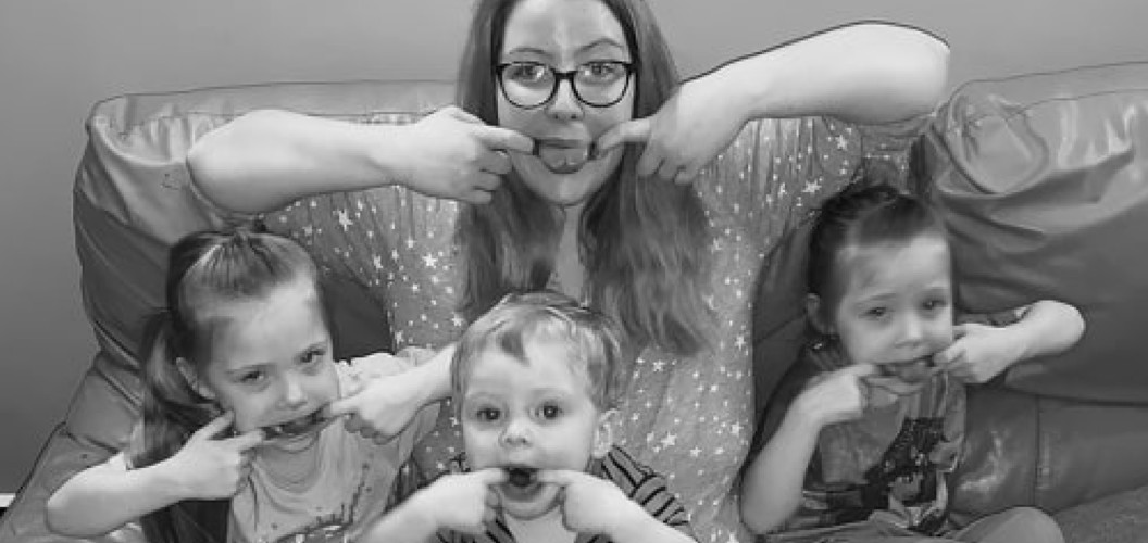 Janet Caldwell: Making funny faces at daddy