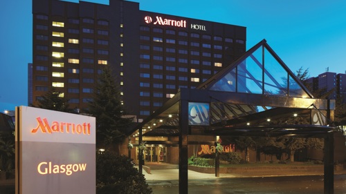 Exterior of the Marriott Hotel, Glasgow