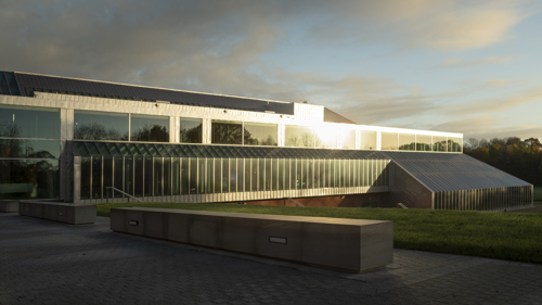 Photograph showing The Burrell Collection in sunlight.