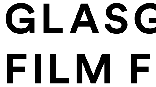 The words Glasgow Film Festival in black text on a white background