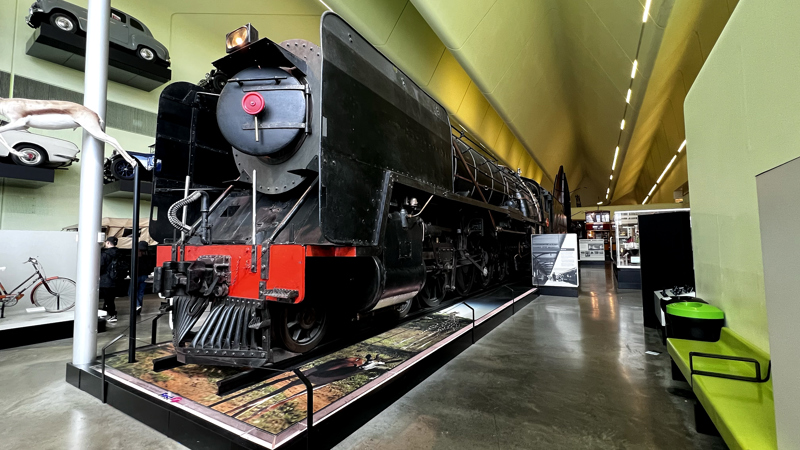 Photograph shows the South African Loco 3007 steam train