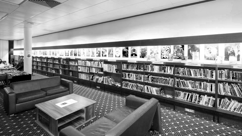 A view inside Hillhead Library