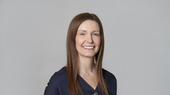 A headshot of Kay Morrison, Chief Executive of Glasgow Life.