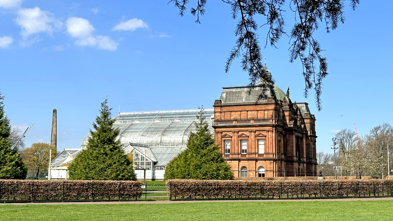 Photograph showing a view of the People's Place taken from the east side look west onto Glasgow Green.