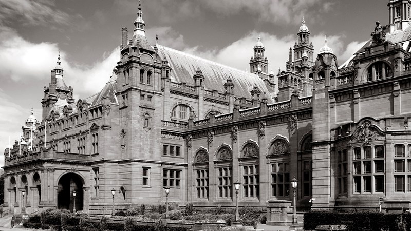 A view of Kelvingrove Art Gallery and Museum