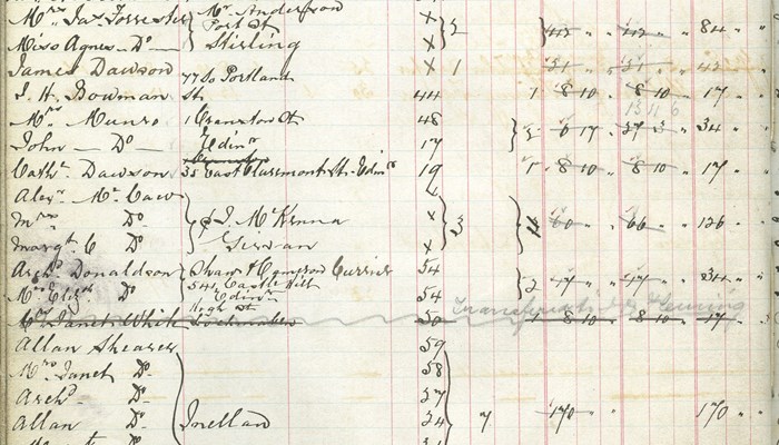 Historic photo of the passenger list from The Timaru.