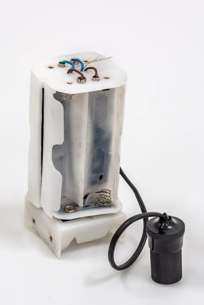 photograph showing a battery for an AA emergency phone